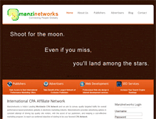 Tablet Screenshot of manzinetworks.com